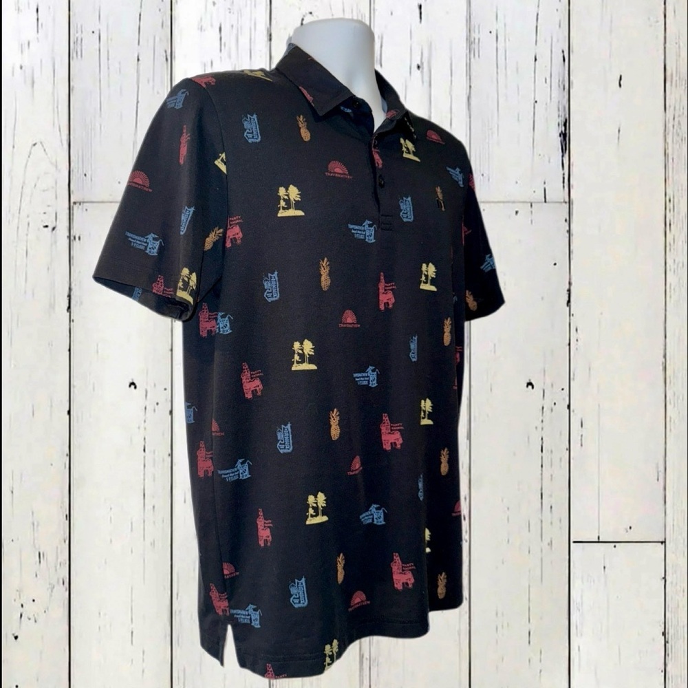 Travis Mathew "Natures Finest" polo | Color Black | Size - Men's - Medium